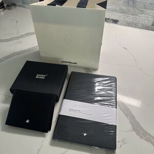 Mont Blanc Gift Set Wallet & Notebook New!